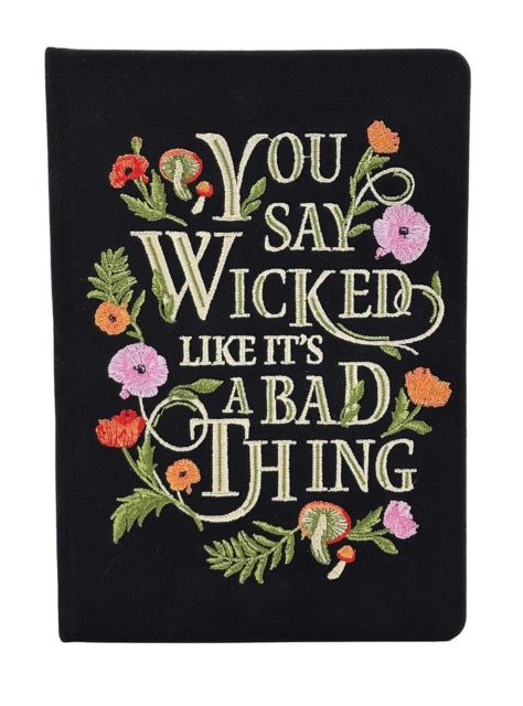 Wicked Embroidered Journal - Book from The Bookhouse Broughty Ferry- Just £19.99! Shop now