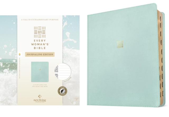 NLT Every Woman's Bible, Journaling Edition, Filament Enabled (LeatherLike, Seafoam Blue, Indexed, Red Letter) - Book from The Bookhouse Broughty Ferry- Just £66.59! Shop now