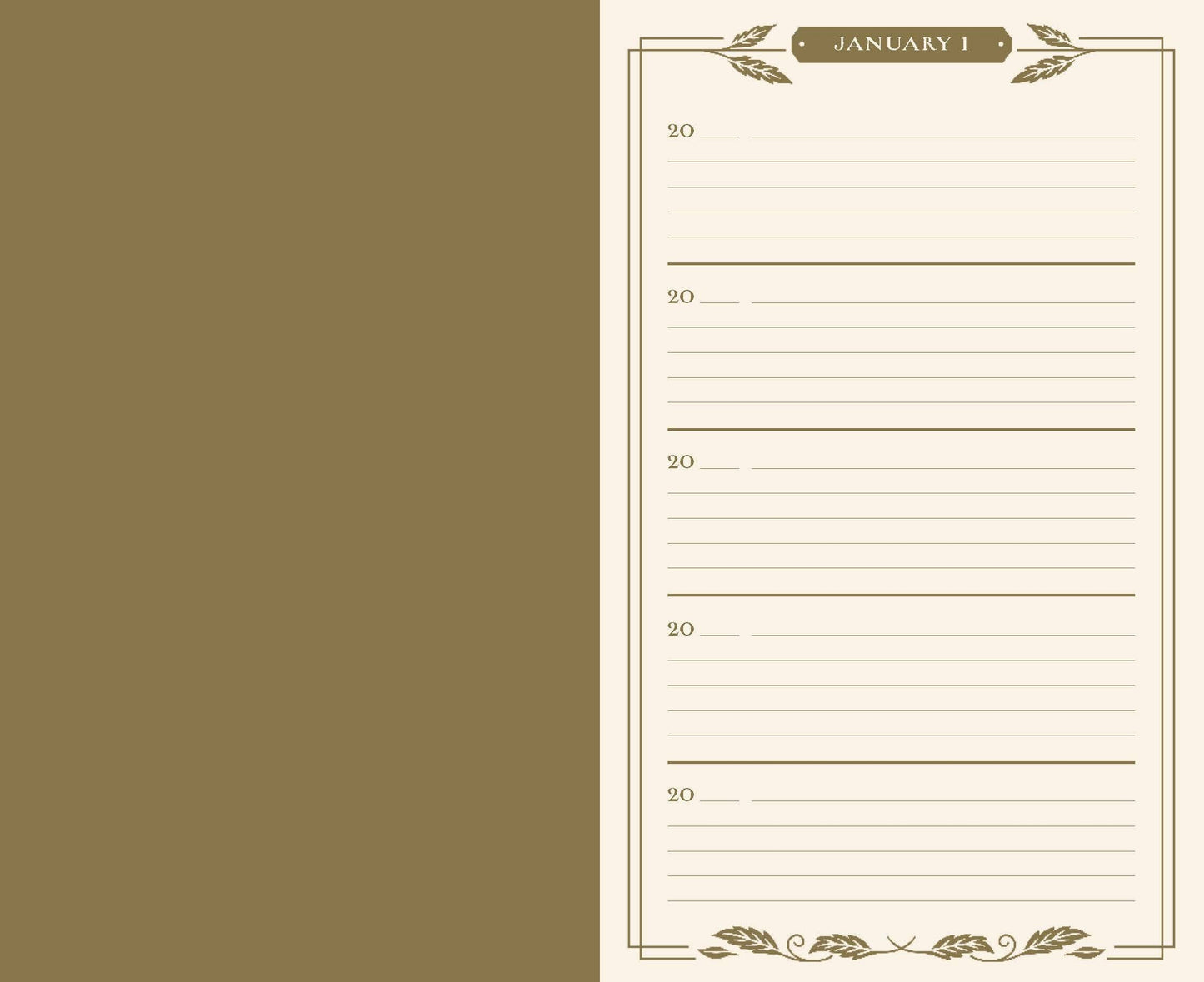 Gilded One Line a Day - A Five-Year Memory Book (Diary or Journal) -  from The Bookhouse Broughty Ferry- Just £12.49! Shop now