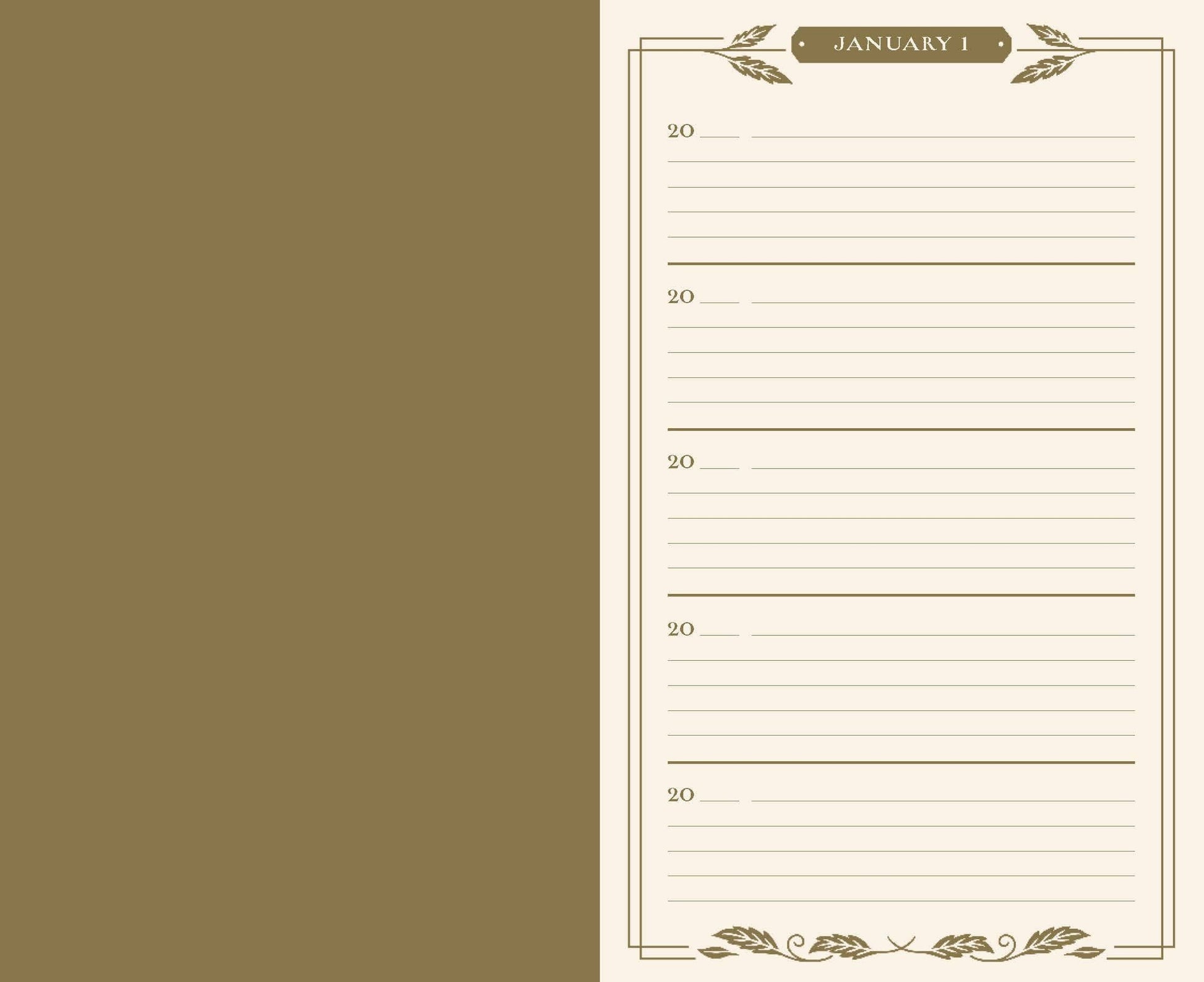 Gilded One Line a Day - A Five-Year Memory Book (Diary or Journal) -  from The Bookhouse Broughty Ferry- Just £12.49! Shop now