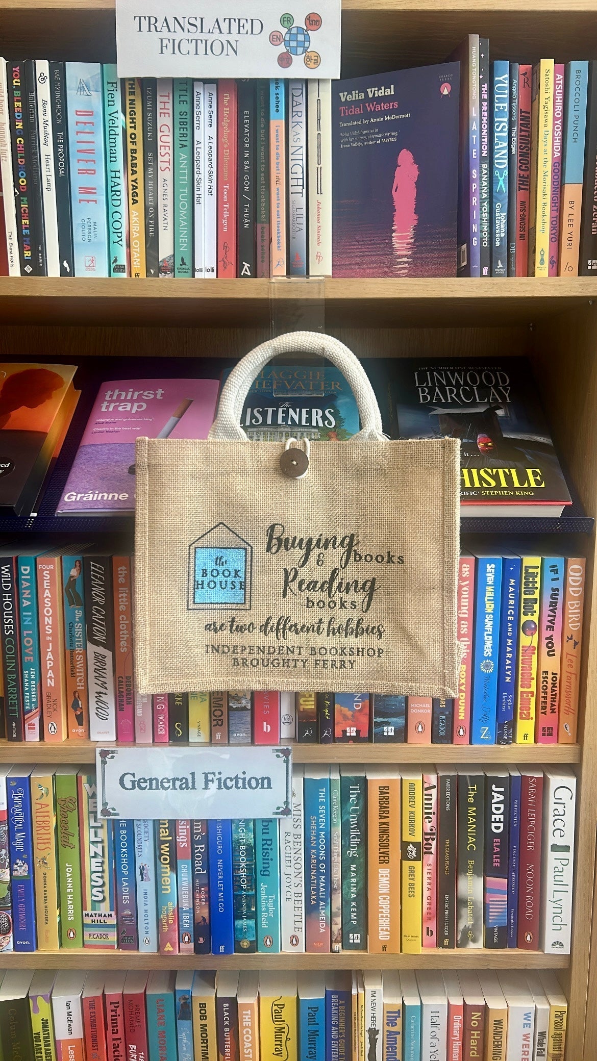 Bookhouse Dundee Jute Bag - Tote bag from The Bookhouse Broughty Ferry- Just £7.99! Shop now