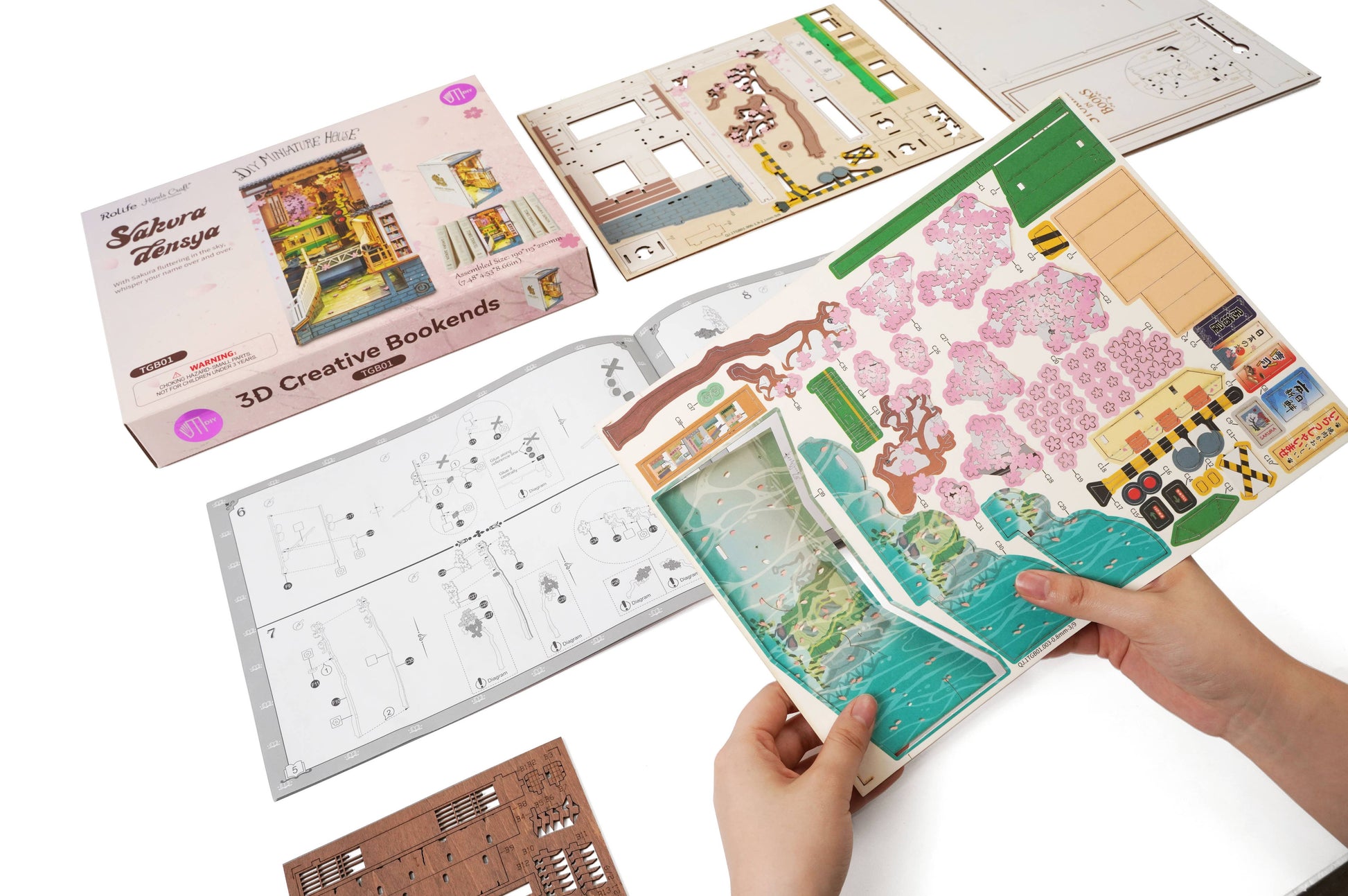 DIY Miniature House Book Nook Kit: Sakura Densya -  from The Bookhouse Broughty Ferry- Just £39.95! Shop now