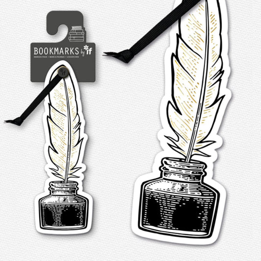 Academia Bookmarks - Quill and Ink - Gift from The Bookhouse Broughty Ferry- Just £2.99! Shop now