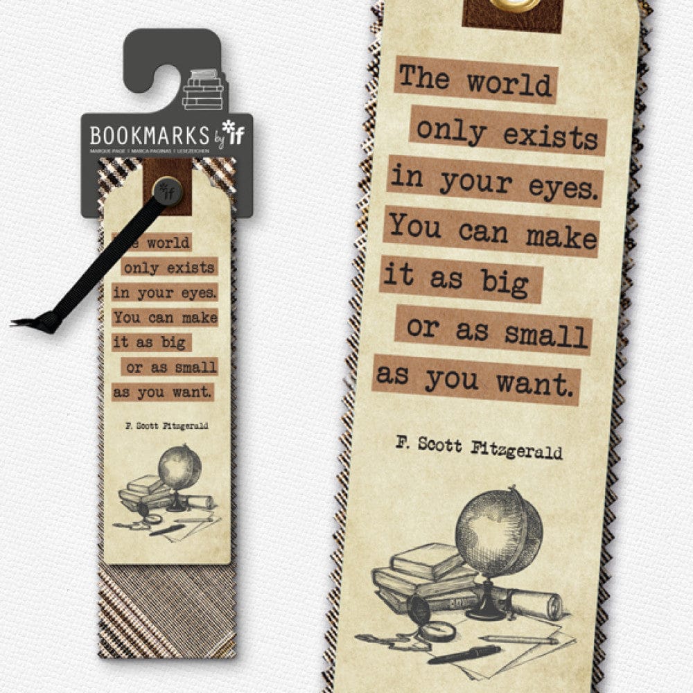 Academia Bookmarks - The World Only Exists - Gift from The Bookhouse Broughty Ferry- Just £2.99! Shop now