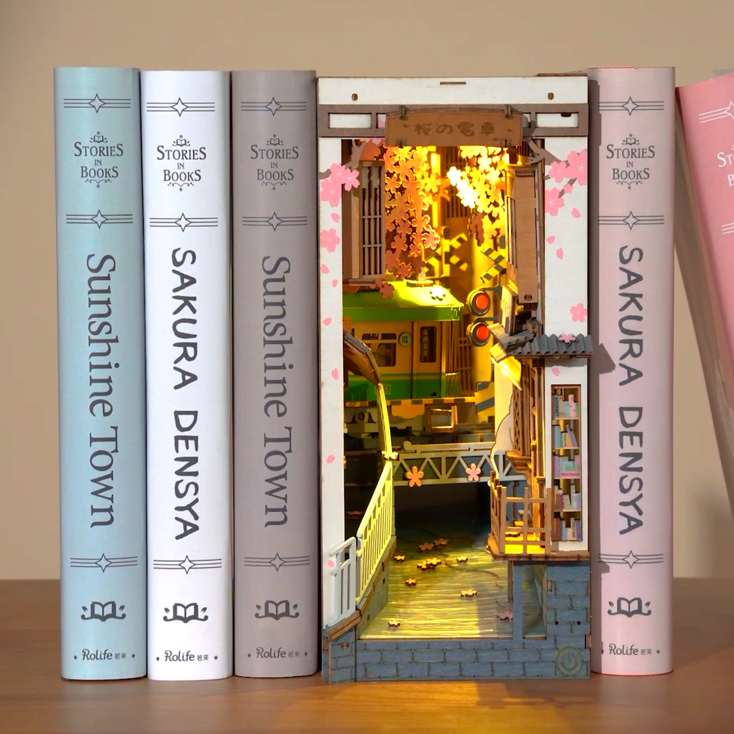 DIY Miniature House Book Nook Kit: Sakura Densya -  from The Bookhouse Broughty Ferry- Just £39.95! Shop now