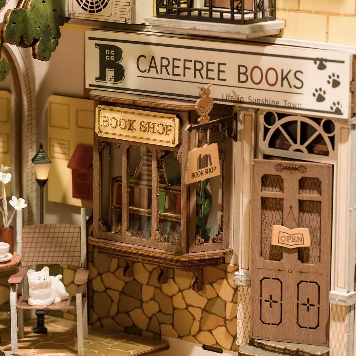 DIY Miniature House Book Nook Kit: Sunshine Town -  from The Bookhouse Broughty Ferry- Just £39.95! Shop now