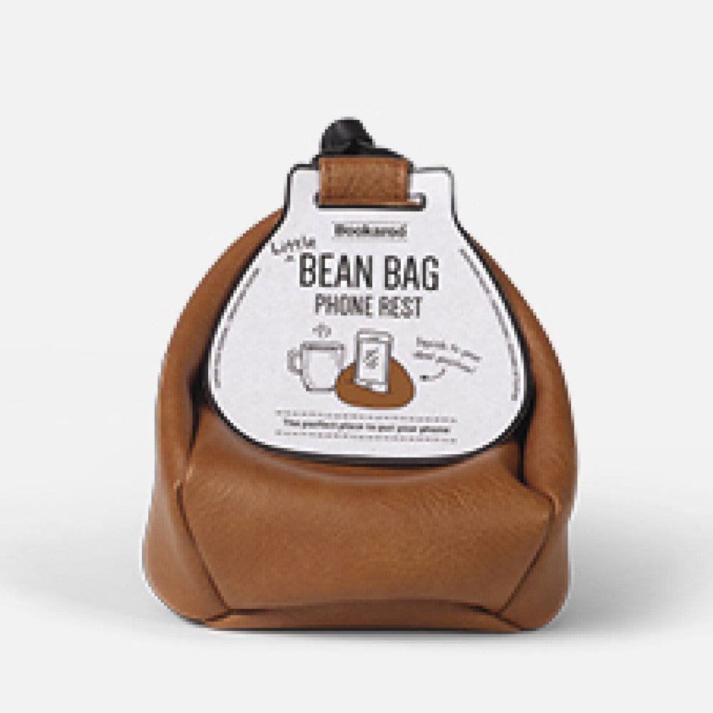 BOOKAROO LITTLE BEAN BAG - Phone Rest - Brown - Gift from The Bookhouse Broughty Ferry- Just £12.99! Shop now