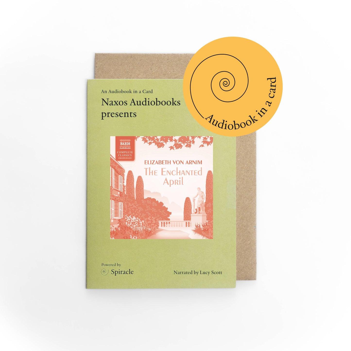 Audiobook In A Card: The Enchanted April  -  from The Bookhouse Broughty Ferry- Just £12! Shop now