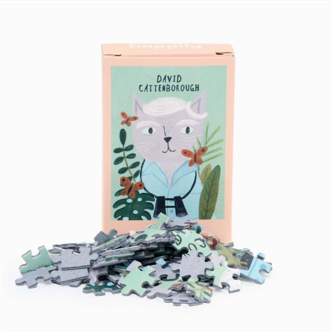 David Cattenborough - 99 Piece Mini Cat Jigsaw Puzzle -  from The Bookhouse Broughty Ferry- Just £6! Shop now