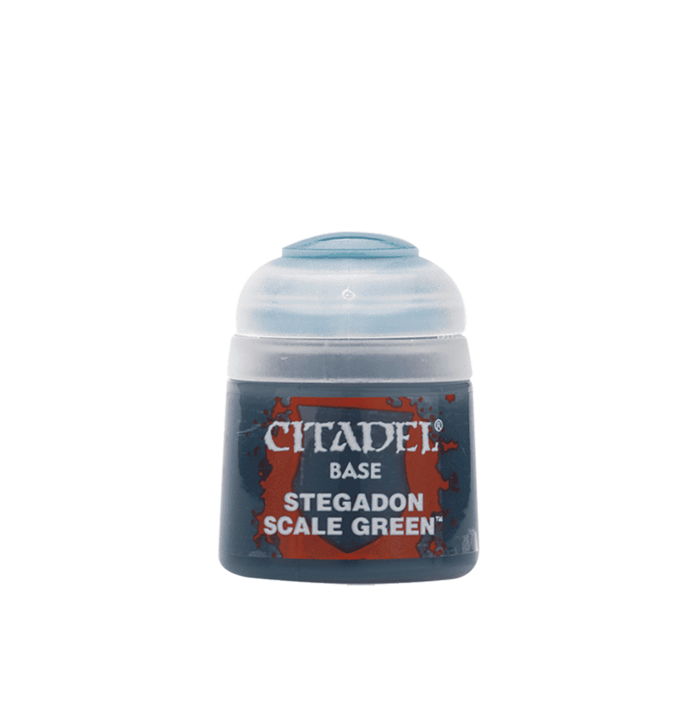 Citadel Colour Base: Stegadon Scale Green - Warhammer from The Bookhouse Broughty Ferry- Just £2.48! Shop now