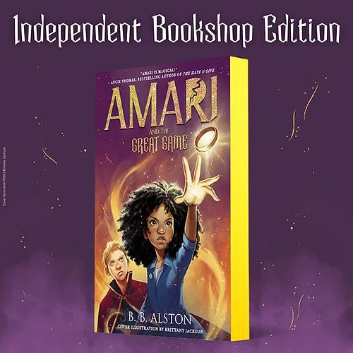 Amari and the Great Game - INDEPENDENT BOOKSHOP EDITION - SIGNED WITH YELLOW SPRAYED EDGE - Book from The Bookhouse Broughty Ferry- Just £7.99! Shop now