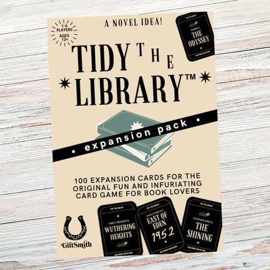 TIDY THE LIBRARY: The Expansion Pack Book Lover's Card Game -  from The Bookhouse Broughty Ferry- Just £9.99! Shop now
