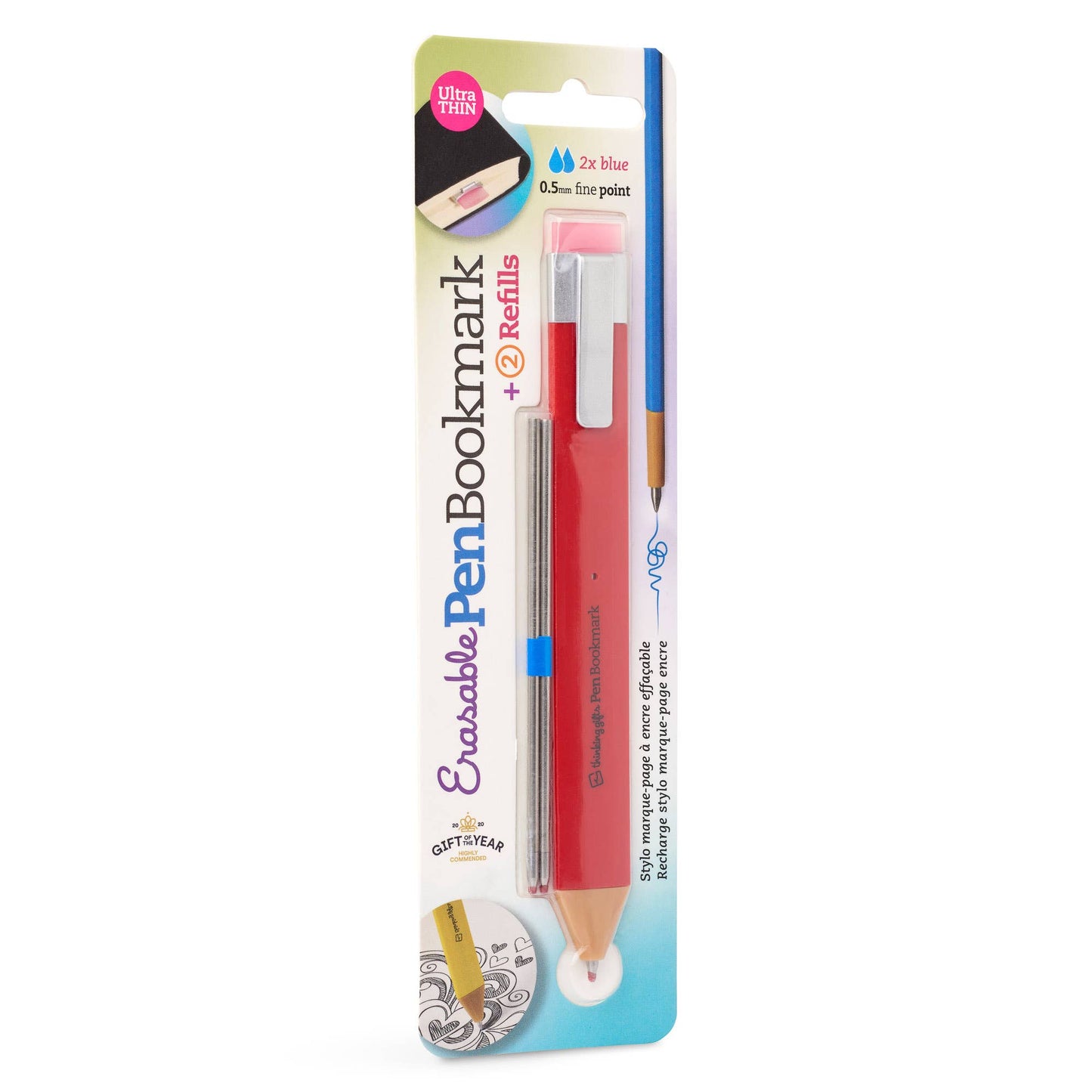 Pen Bookmark, 3-in-1 Erasable Gel Pen/Bookmark inc 2 refills -  from The Bookhouse Broughty Ferry- Just £4.99! Shop now