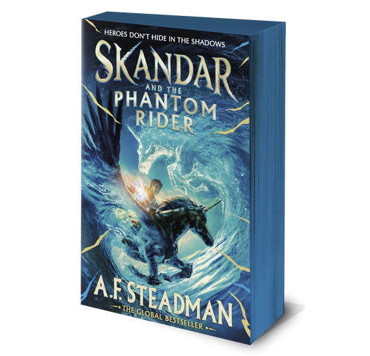 Skandar and the Phantom Rider - Indie Edition with Blue Sprayed Edge - Book from The Bookhouse Broughty Ferry- Just £7.99! Shop now