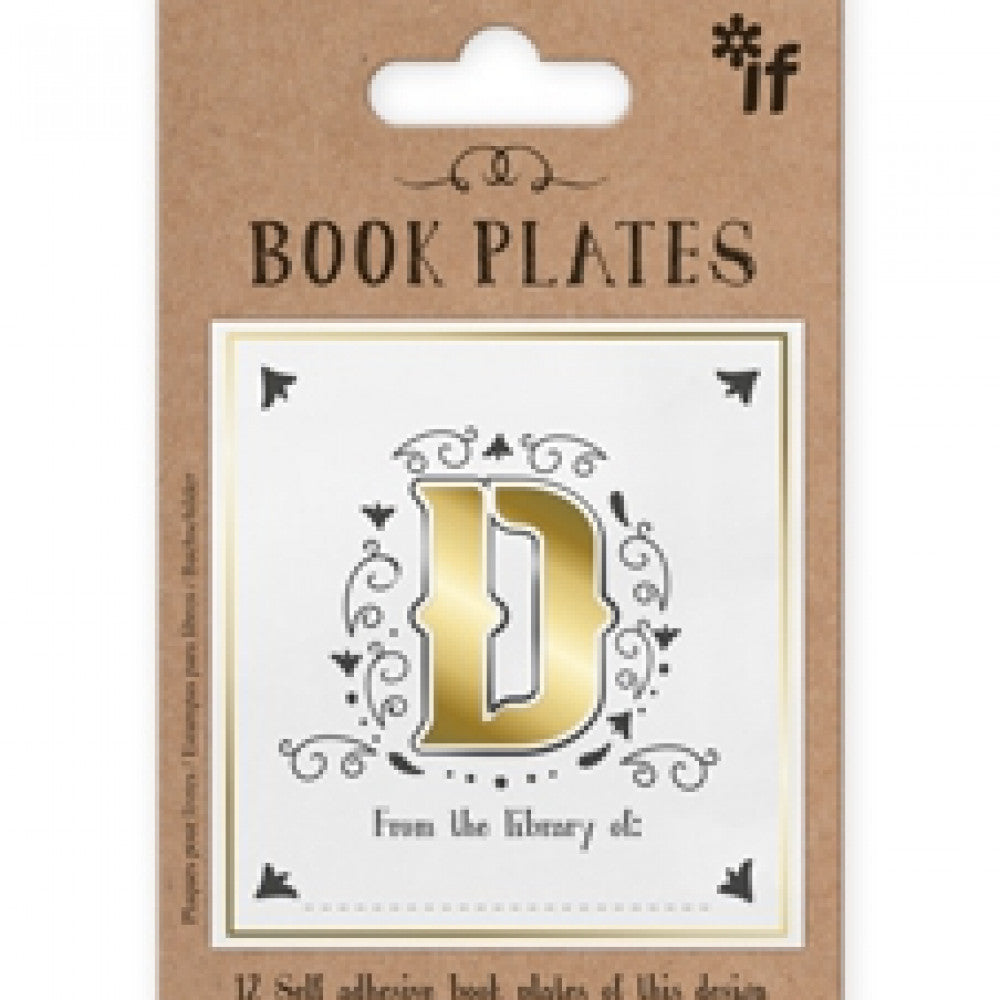 LETTER BOOK PLATES - D - Gift from The Bookhouse Broughty Ferry- Just £2.99! Shop now