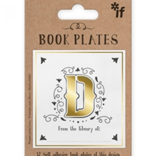 LETTER BOOK PLATES - D - Gift from The Bookhouse Broughty Ferry- Just £2.99! Shop now