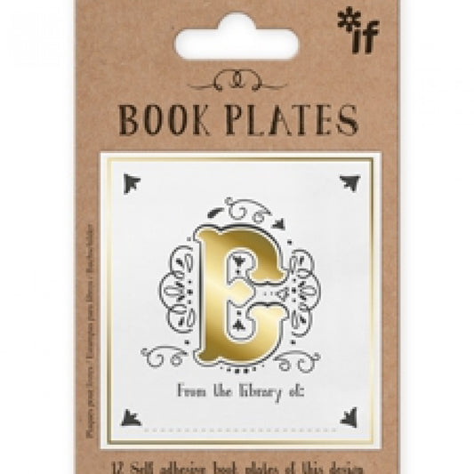 LETTER BOOK PLATES - E - Gift from The Bookhouse Broughty Ferry- Just £2.99! Shop now