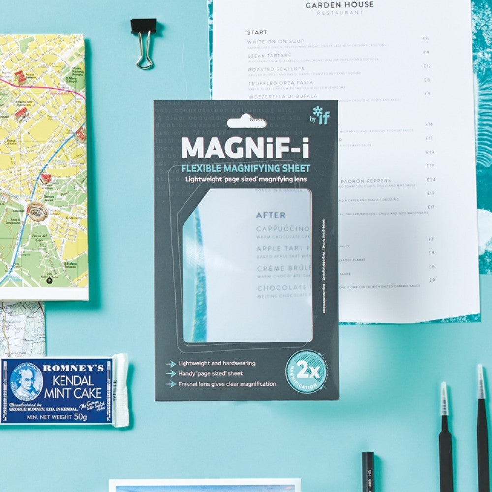 MAGNIF-I FLEXIBLE MAGNIFYING SHEET - Gift from The Bookhouse Broughty Ferry- Just £3.99! Shop now