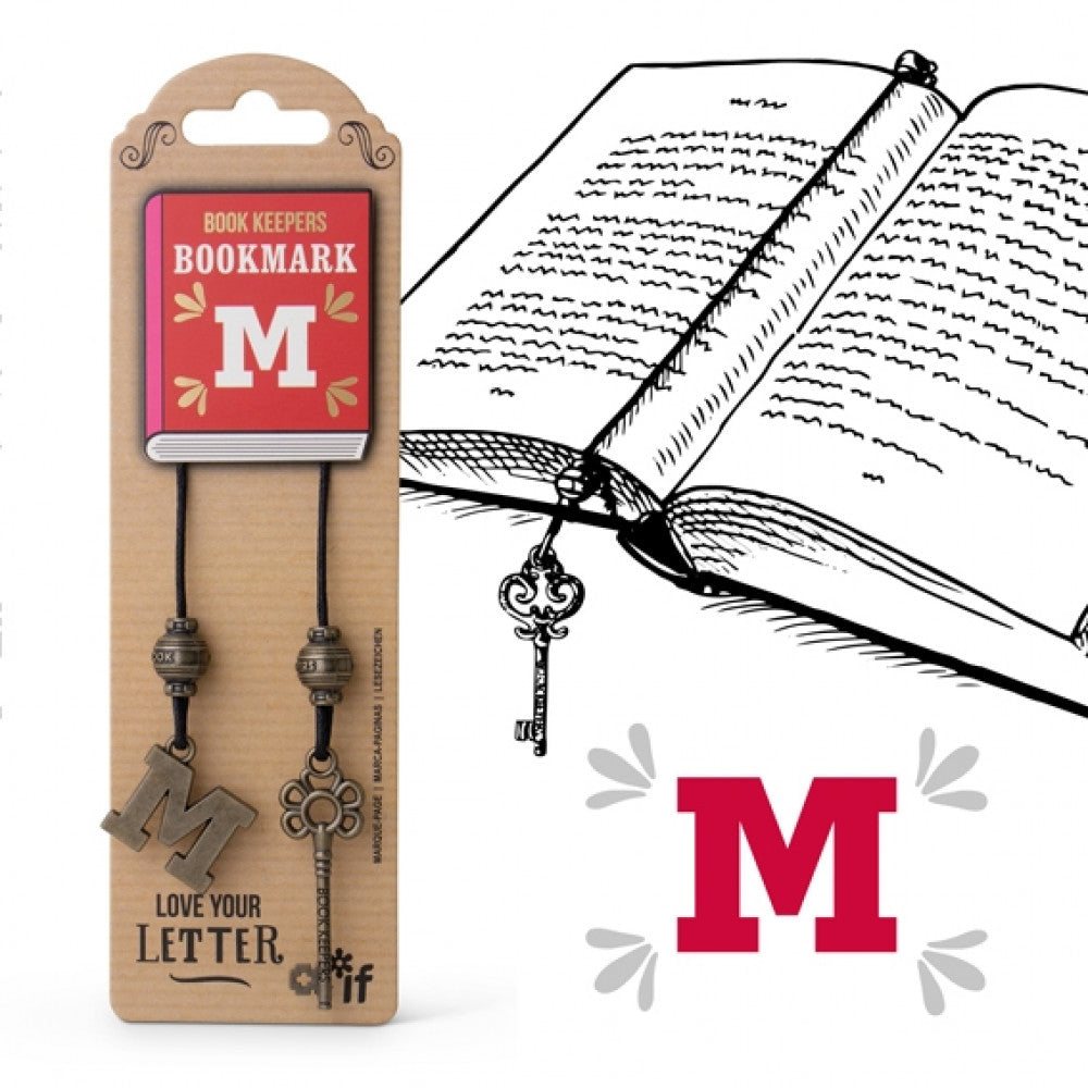 BOOK KEEPERS LETTER BOOKMARKS - M - Gift from The Bookhouse Broughty Ferry- Just £6.99! Shop now