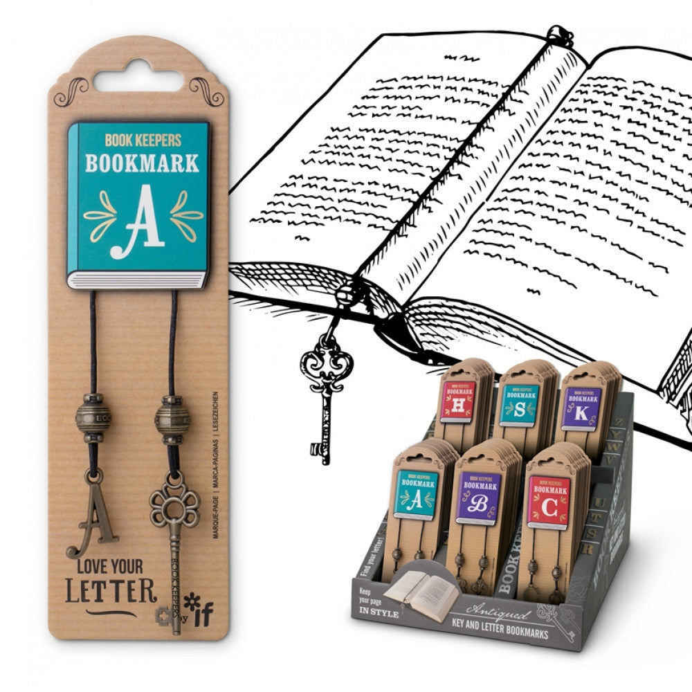 BOOK KEEPERS LETTER BOOKMARKS - M - Gift from The Bookhouse Broughty Ferry- Just £6.99! Shop now