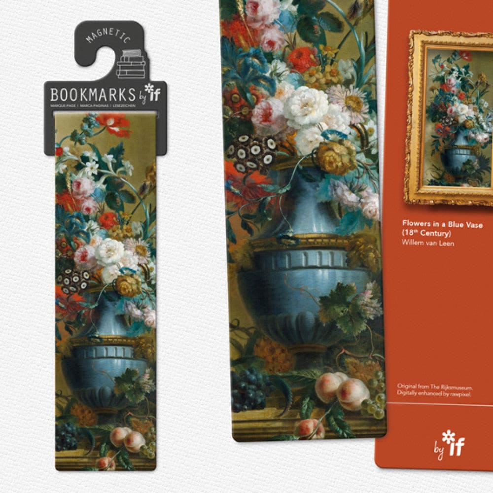 Bookmark - Flowers in a Blue Vase
