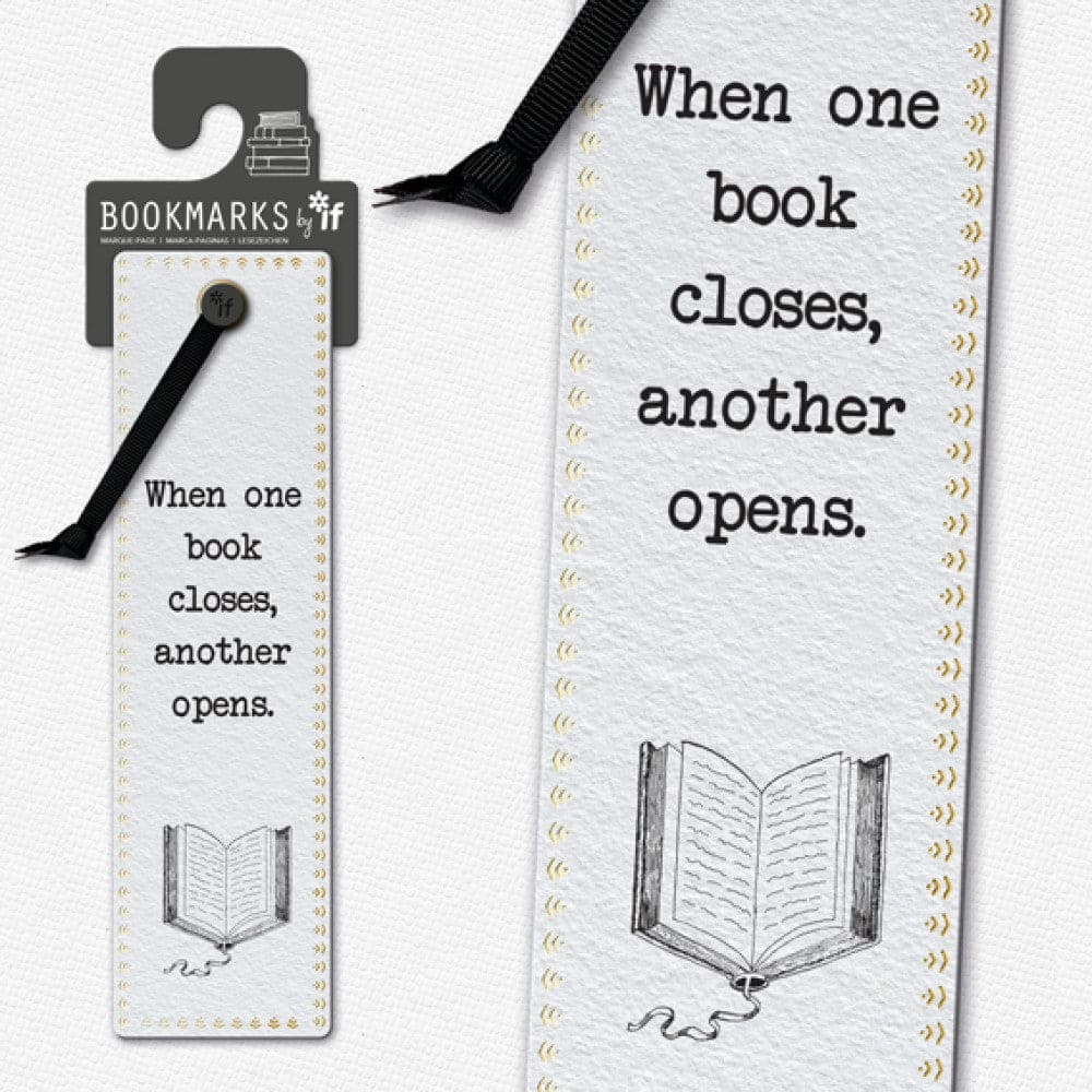 Literary Bookmarks - When One Book Closes - Gift from The Bookhouse Broughty Ferry- Just £2.99! Shop now