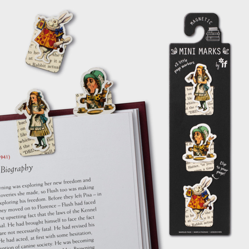 MAGNETIC MINI MARKS - Alice in Wonderland - Gift from The Bookhouse Broughty Ferry- Just £3.99! Shop now