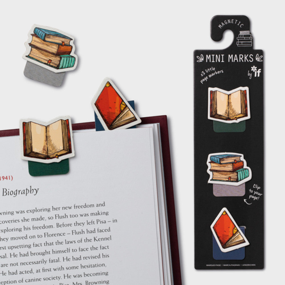 MAGNETIC MINI MARKS- Books - Gift from The Bookhouse Broughty Ferry- Just £3.99! Shop now