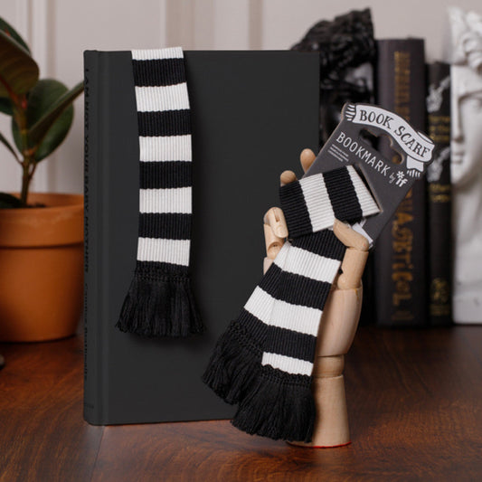 Book Scarf Bookmark - Black & White - Gift from The Bookhouse Broughty Ferry- Just £6.99! Shop now