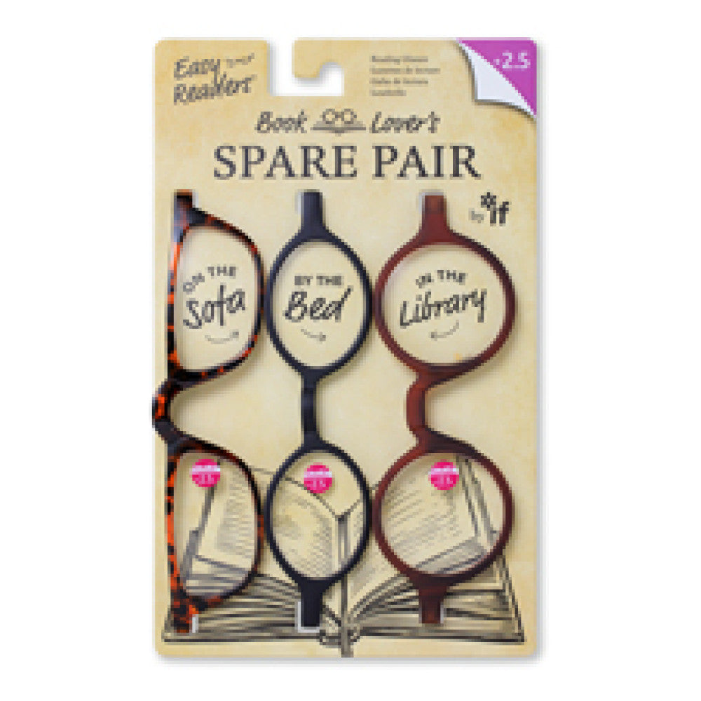 EASY READERS - BOOK LOVER'S SPARE PAIR +2.5 - Gift from The Bookhouse Broughty Ferry- Just £16.99! Shop now