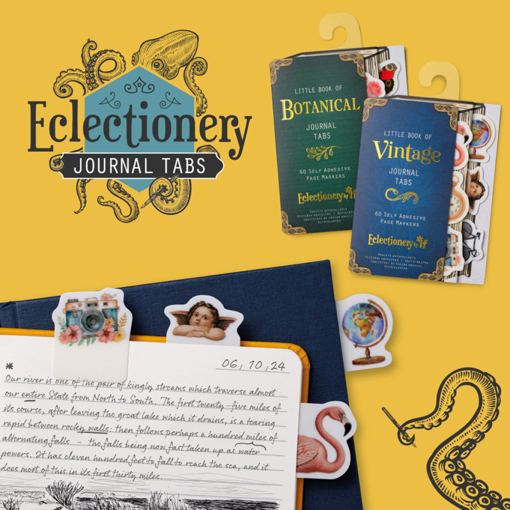 Eclectionery Journal Tabs - Vintage - Gifts and Toys from The Bookhouse Broughty Ferry- Just £4.99! Shop now