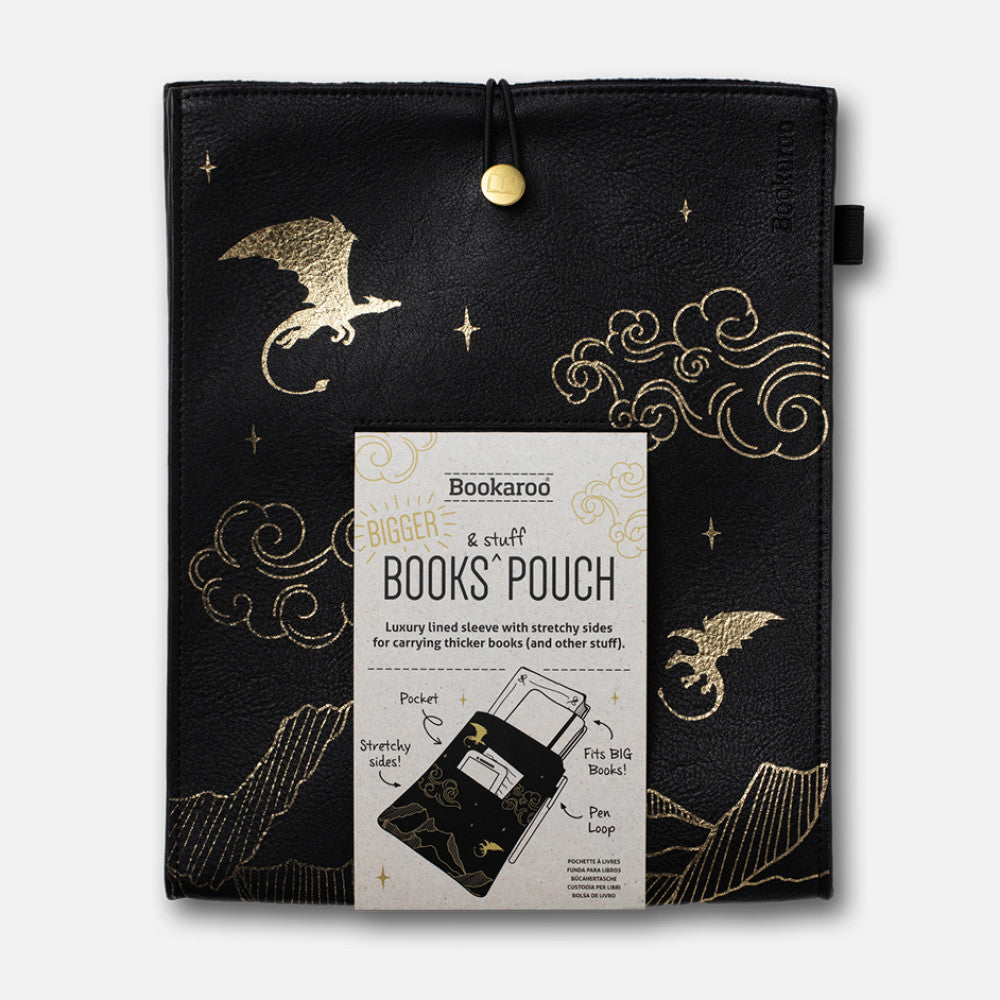 Bigger Books Pouch - Dragon - Book Accessory from The Bookhouse Broughty Ferry- Just £24.99! Shop now