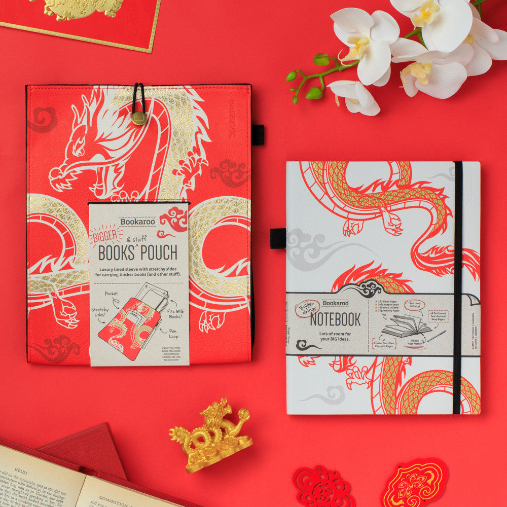 Bigger Books Pouch - Warrior Dragon - Book from The Bookhouse Broughty Ferry- Just £24.99! Shop now