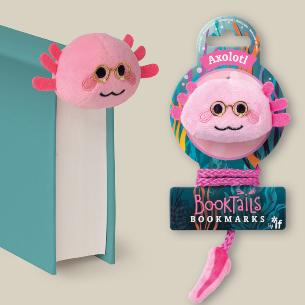 BOOKTAILS BOOKMARKS - AXOLOTL - Gift from The Bookhouse Broughty Ferry- Just £7.99! Shop now