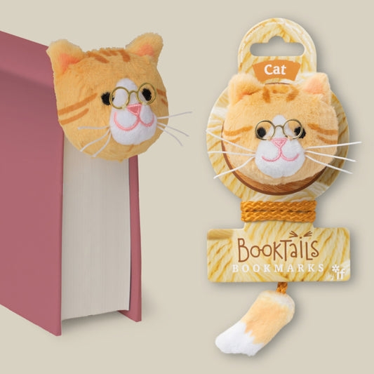 BOOKTAILS BOOKMARKS - GINGER CAT - Gift from The Bookhouse Broughty Ferry- Just £7.99! Shop now