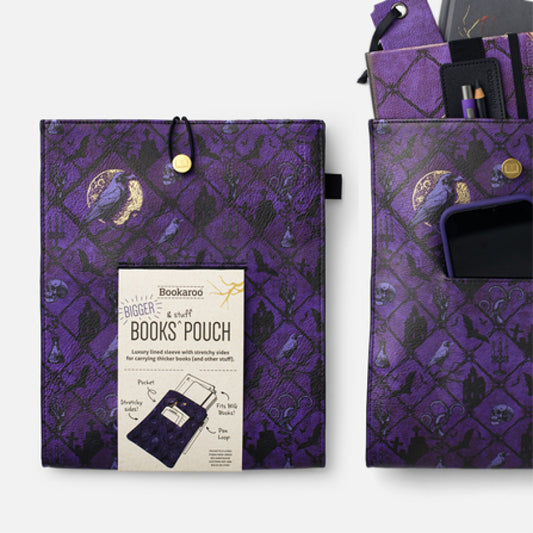 Horror Books & Stuff Pouch -  Crow - Gifts and Toys from The Bookhouse Broughty Ferry- Just £24.99! Shop now