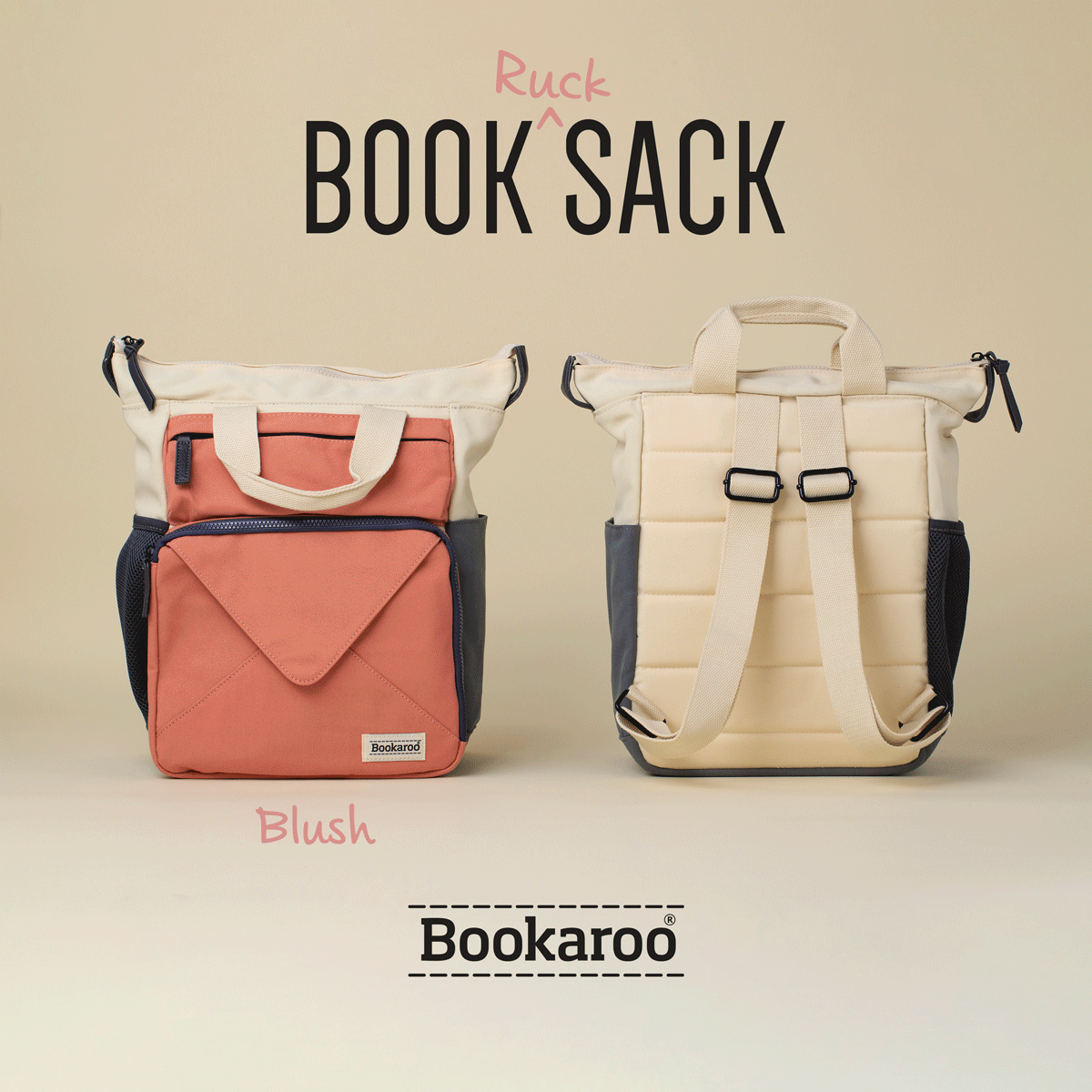 BOOKAROO BOOK (RUCK) SACK - BLUSH - Gift from The Bookhouse Broughty Ferry- Just £53.99! Shop now