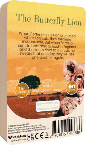 The Butterfly Lion - Voxblock - Book from The Bookhouse Broughty Ferry- Just £12.99! Shop now