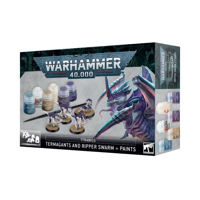 Warhammer 40K: Tyranids - Termagants and Ripper Swarm + Paints - Warhammer from The Bookhouse Broughty Ferry- Just £20.25! Shop now