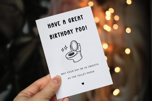 Have A Great Birthday Poo Birthday Card, Funny Birthday Card -  from The Bookhouse Broughty Ferry- Just £2.95! Shop now