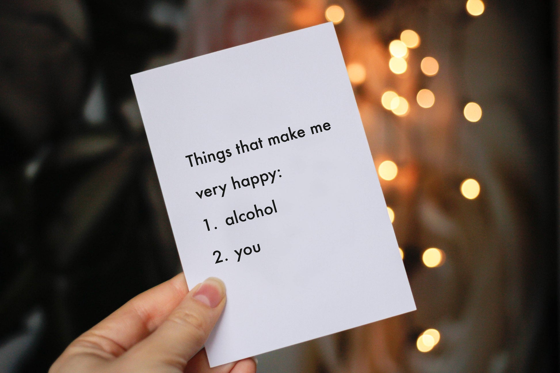 Things That Make Me Happy Anniversary Card -  from The Bookhouse Broughty Ferry- Just £2.95! Shop now