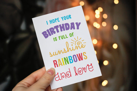 I Hope Your Birthday Is Full Of Love Birthday Card -  from The Bookhouse Broughty Ferry- Just £2.95! Shop now