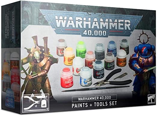 40K Paints and Tools Set - Warhammer