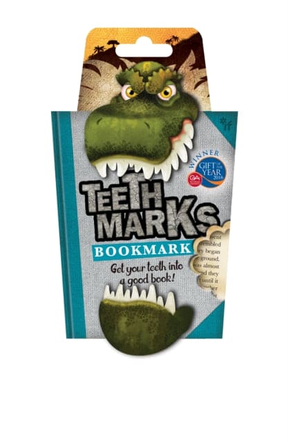 TeethMarks Bookmarks - T-Rex - Book from The Bookhouse Broughty Ferry- Just £5.99! Shop now