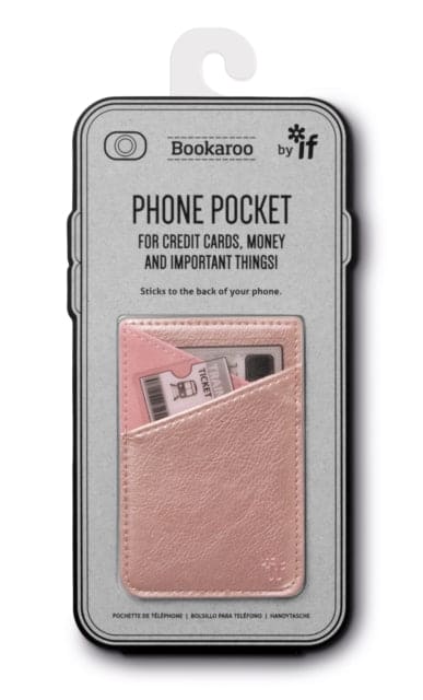 Bookaroo Phone Pocket - Rose Gold-5035393405045