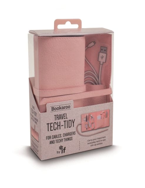 Bookaroo Travel Tech-Tidy - Pink - Book from The Bookhouse Broughty Ferry- Just £22.49! Shop now