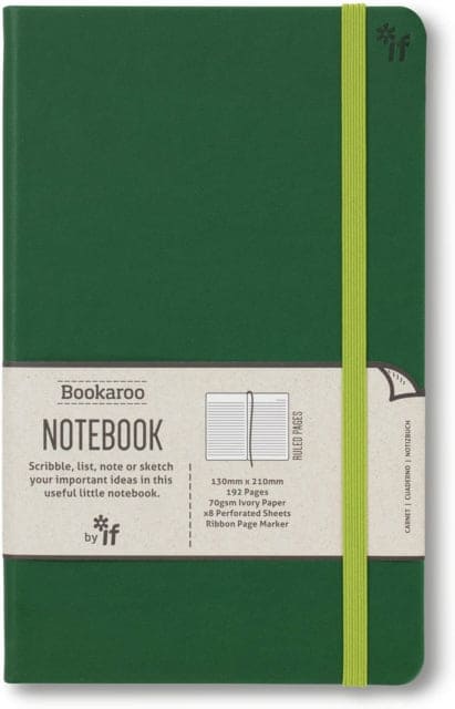 Bookaroo Notebook (A5) Journal - Forest Green - Book from The Bookhouse Broughty Ferry- Just £9.99! Shop now