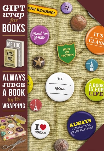 Gift Wrap for Books - Book Badges - Book from The Bookhouse Broughty Ferry- Just £1.99! Shop now