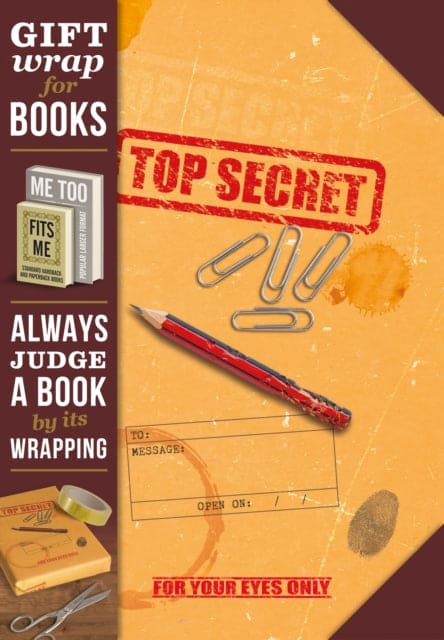 Gift Wrap for Books - Top Secret - Book from The Bookhouse Broughty Ferry- Just £1.99! Shop now