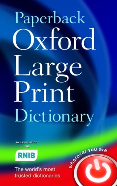 Paperback Oxford Large Print Dictionary-9780199216307
